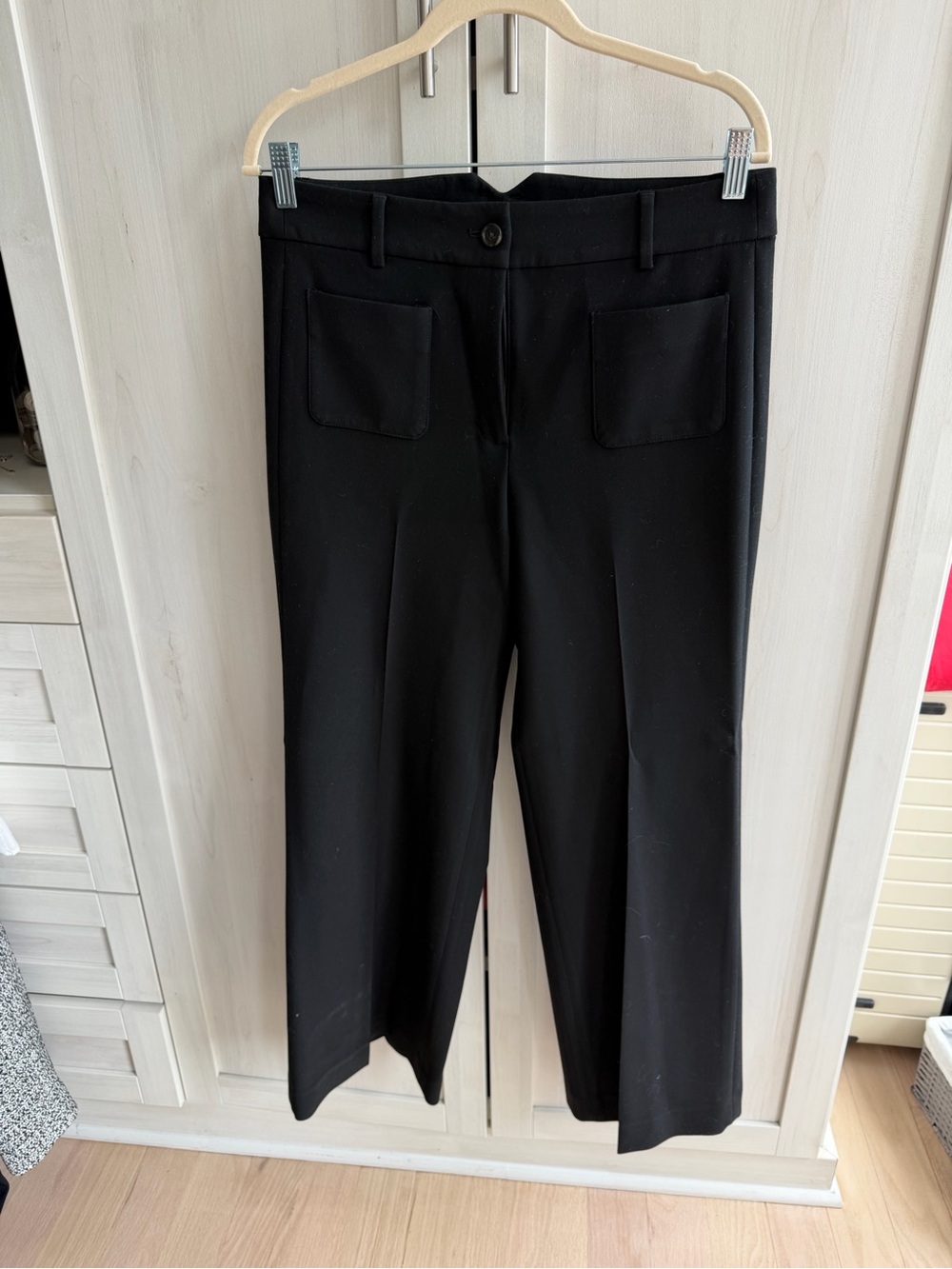 J. Crew Black Wide-Leg Women's Pants